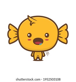 vector illustration of cute candy cartoon character