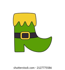 Vector illustration of cute cartoon boot.
