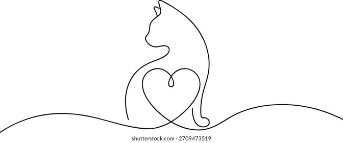 Ilustración vectorial de lindos personajes de gatos de dibujos animados sobre fondo aislado. Ilustración vectorial dibujada a mano. 
