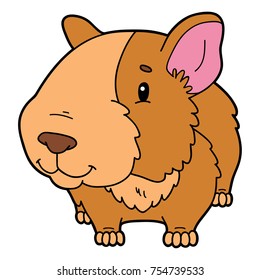 Vector illustration of cute cartoon character for children and scrap book