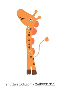 Vektorgrafik süße Cartoon-Giraffe