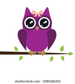 Vector illustration of cute cartoon owl vector designs for baby showers, birthdays and invitation.