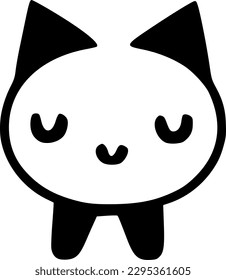 Vektorgrafik süßer Katze