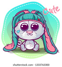 Vector illustration of a cute cat. Can be used for baby t-shirt print, fashion print design, kids wear, baby shower celebration greeting and invitation card. - Vector