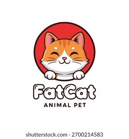 Ilustración vectorial de un lindo gato con letras 