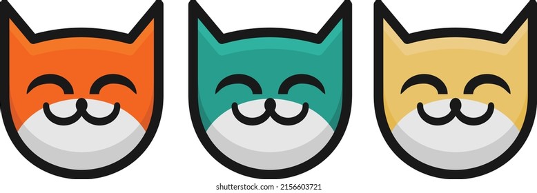 
vector illustration of a cute cat, on a white background