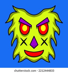 Vector illustration of cute character monster