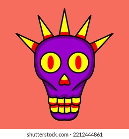 Vector illustration of cute character monster