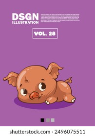 Ilustración vectorial de una historieta linda del niño de los animales de Chibi, buena para el uso para las camisetas y las exhibiciones impresas