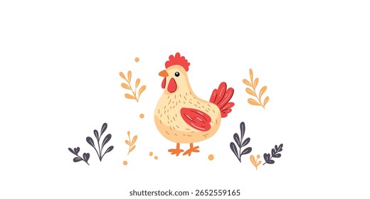ilustração vetorial de uma garota bonita no estilo de desenhos animados infantis