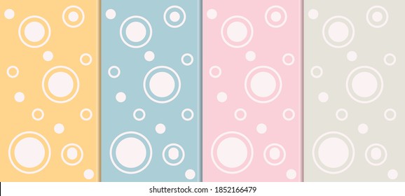 Vector illustration of cute circle pattern graphics