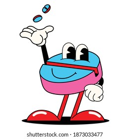 ilustración vectorial de un personaje adorable y lindo de dibujos animados. Es adecuado para pegatinas, logotipos de empresas y logotipos de embalaje