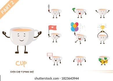 Vector illustration cute cup