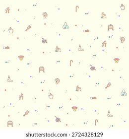 Ilustración vectorial de un lindo ícono de Pictogramas de Personas de Discapacidad. Colección de atención médica para discapacitados, herramientas médicas, equipo, figura de palo, muletas, silla de ruedas, bastón, silla de ruedas eléctrica