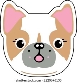 Ilustración vectorial de un perro lindo. 