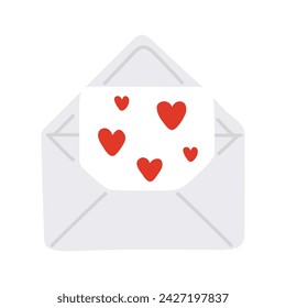 Vector illustration cute doodle letter for digital stamp,greeting card,sticker,icon, design