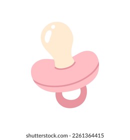 Vector illustration of cute doodle pacifier for digital stamp,greeting card,sticker,icon,design