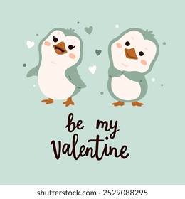 Vector illustration cute doodle valentine print for digital stamp,greeting card,sticker,icon, design