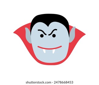 Vektorillustration von Cute Dracula Cartoon