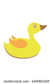 vector illustration of a cute duck
