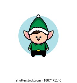 Ilustración vectorial del diseño del enano lindo