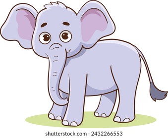 Vector illustration of Cute Elephant