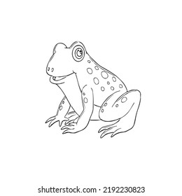 Vector illustration cute frog