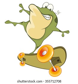 Vector Illustration Cute Frog