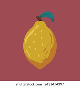 Vector illustration of cute fruit shapes.