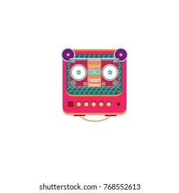 Vector illustration cute and funny face for toy shop logo