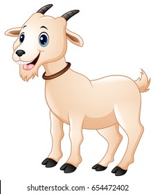 Cute Goat Cartoon Stock Illustration 660081184