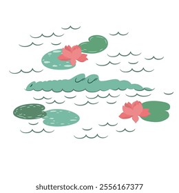 Vector illustration with cute green hand drawn crocodile isolated on white background. Adorable animal design illustration for card, poster, wallpaper, fabric print, nursery decoration