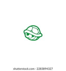 vector illustration of cute green turtle