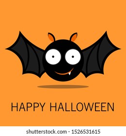 Vector Illustration of a Cute Halloween Bat