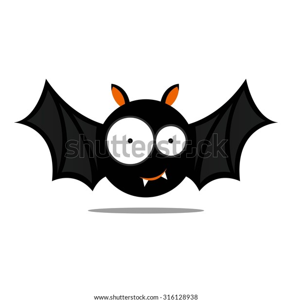 かわいいハロウィーン用バットのベクターイラスト のベクター画像素材 ロイヤリティフリー 316128938