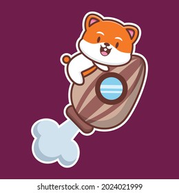 vector illustration of cute hamster flying with sunflower seeds, good for t-shirt, greeting card, invitation card or mascot