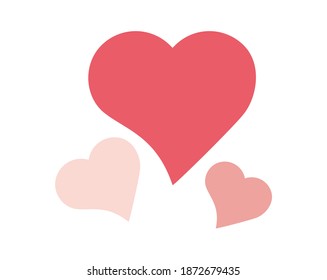 Vector illustration of a cute heart. Valentine .