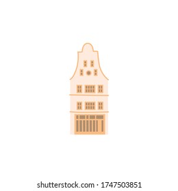 Ilustración vectorial con casa linda.