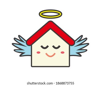 Ilustración vectorial de personajes lindos de la casa.