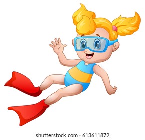 42,142 Cartoon girl swimming Images, Stock Photos & Vectors | Shutterstock