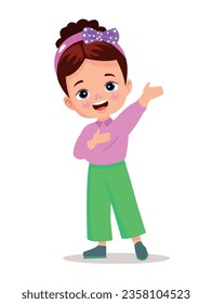 Vector Illustration cute little kids