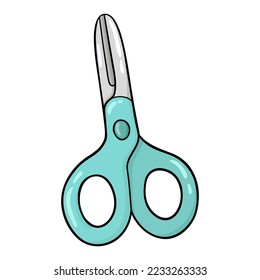 Vector illustration of cute lollipop doodle scissors for children and scrap,digital stamp, t-shirt print ,greeting card,sticker,icon