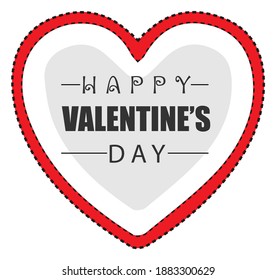 Vector illustration of cute love heart, Valentine's Day. Template, magazine, background, business, idea, mockup, banner, postcard, scrapbook love theme.
