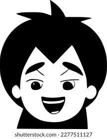 ilustración vectorial de la caricatura de un hombre lindo