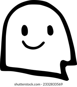 ilustración vectorial de la tira cómica de un monstruo lindo