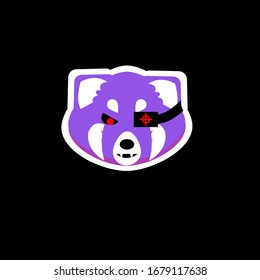 Vector illustration of a cute monster's head