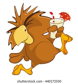 Vector Illustration of a Cute Owl. Cartoon Character 