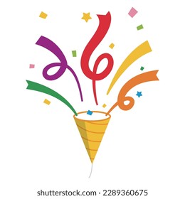 Vector illustration of cute party crackers