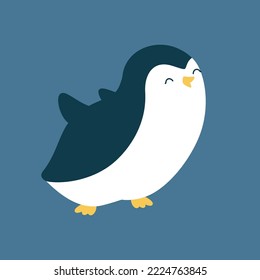 Vector illustration of a cute penguin