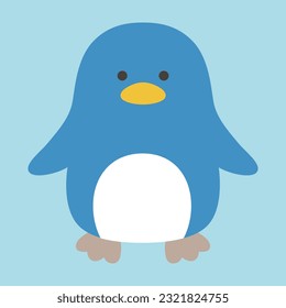 Vector illustration of a cute penguin